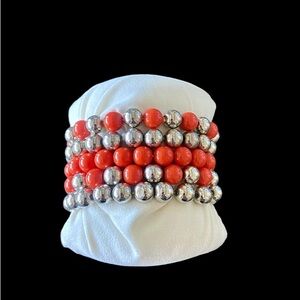 Bracelet Multi strand bubble bead.